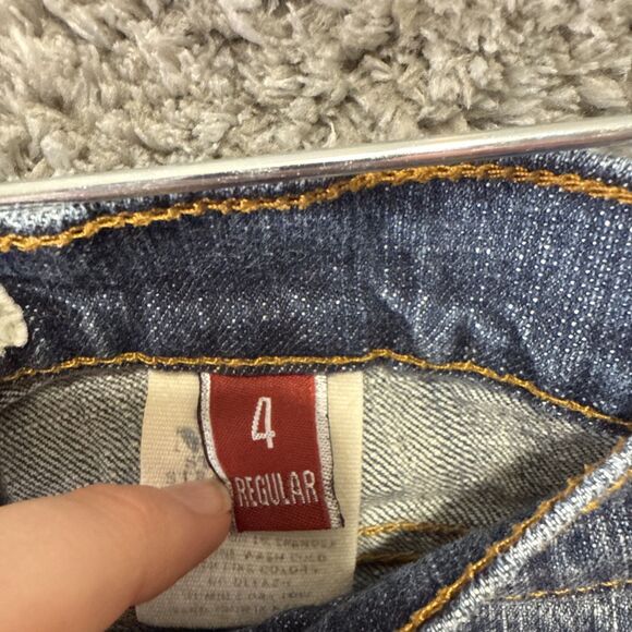 Y2K Stetson Stovepipe Straight Leg Jeans Womens 4 Low Rise Western Country Denim - Picture 5 of 10